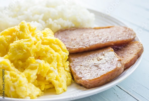 Obraz Spam, Eggs and Rice