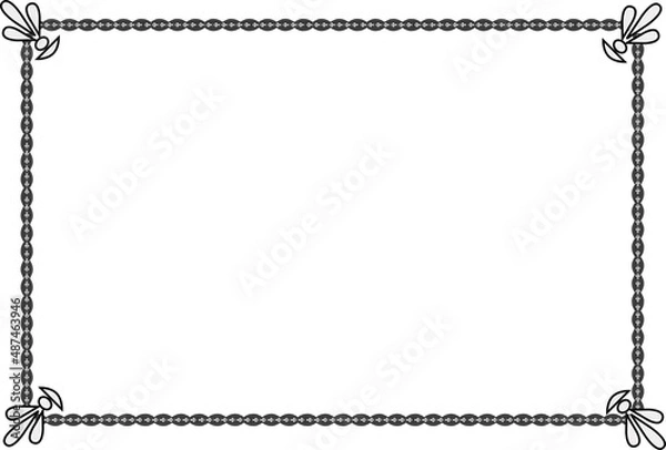 Fototapeta 飾り罫　アンティーク