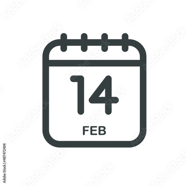 Obraz Valentine Day Calendar