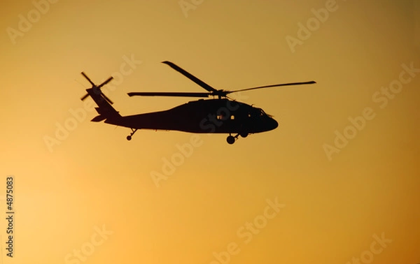 Obraz Helicopter Sunset