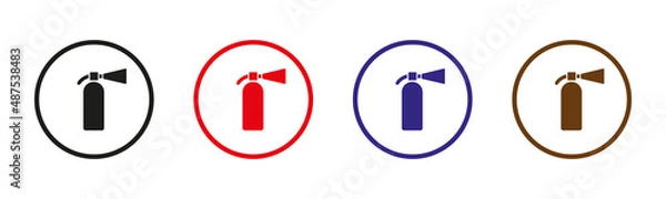 Obraz Fire extinguisher. Vector image.