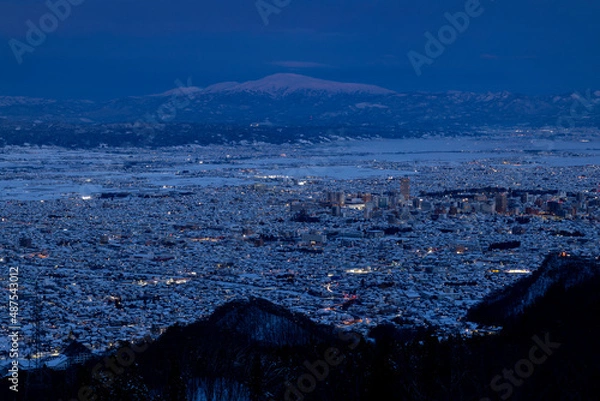 Fototapeta 山形市街の夜景