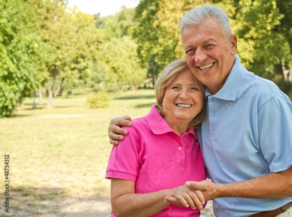Obraz Seniors holding hands