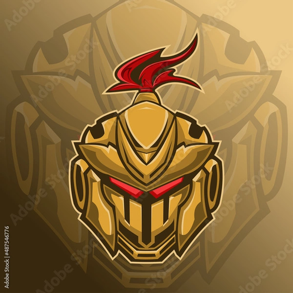 Obraz Knight Mascot Logo Template