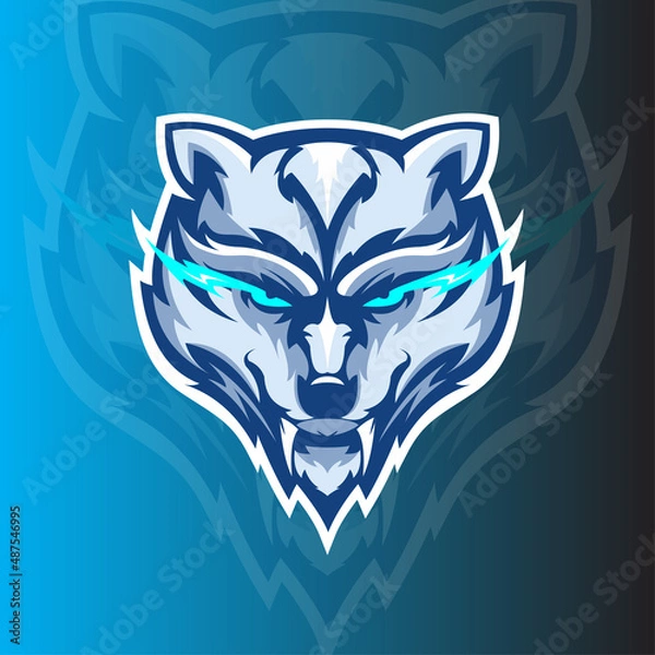 Obraz Wolf Mascot Logo Template