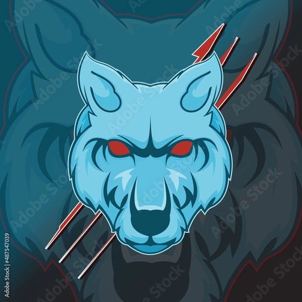 Obraz Wolf Mascot Logo Template