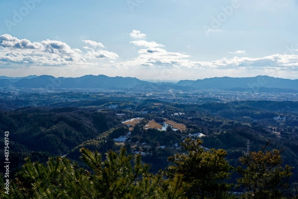 Obraz 美濃加茂市　健康の森　展望台からの風景