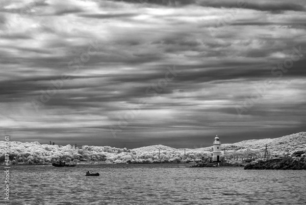 Fototapeta storm over the sea