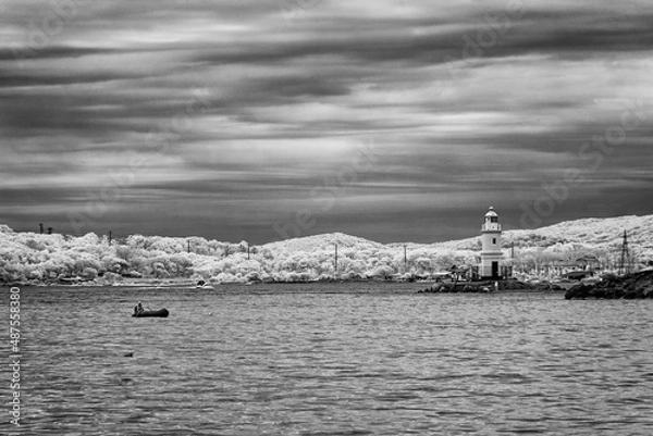 Fototapeta boat on the sea