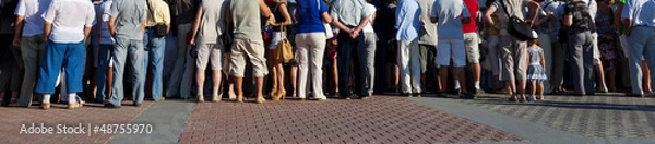 Obraz Wiele osób na placu