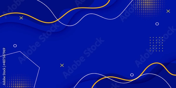 Obraz Blue abstract background vector design