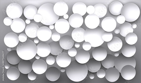 Fototapeta 3d render circles