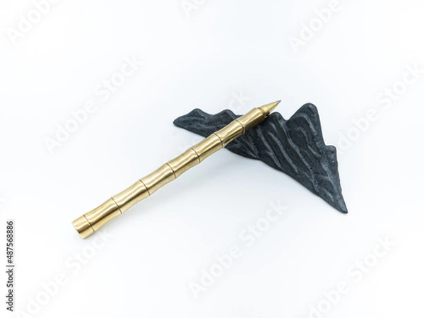 Obraz 자연풍경을 모티브로 응용한 도자기 스타일의 펜 받침대