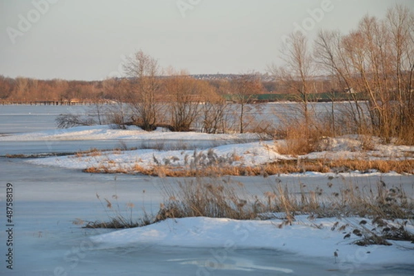 Fototapeta landscape with river