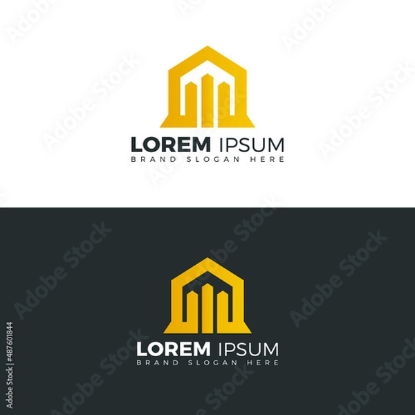 Fototapeta Home logo design vector template