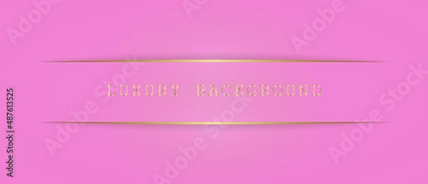 Obraz vector abstract luxury pink background with light effect wrapped geometric graphic elements for posters flyers digital boards and concept designs - eps 10