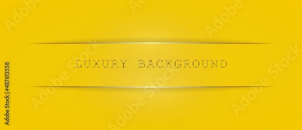 Obraz vector abstract luxury yellow background with light effect wrapped geometric graphic elements for posters flyers digital boards and concept designs - eps 10
