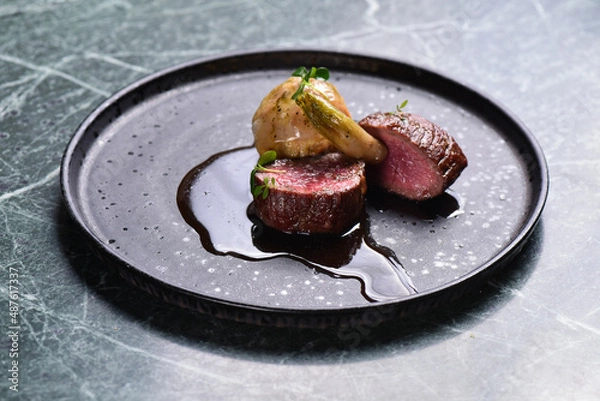 Obraz Fine dine Venison fillets