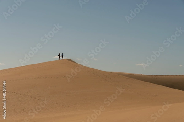Fototapeta Vista de las dunas de Maspalomas en la isla de Gran Canaria, España