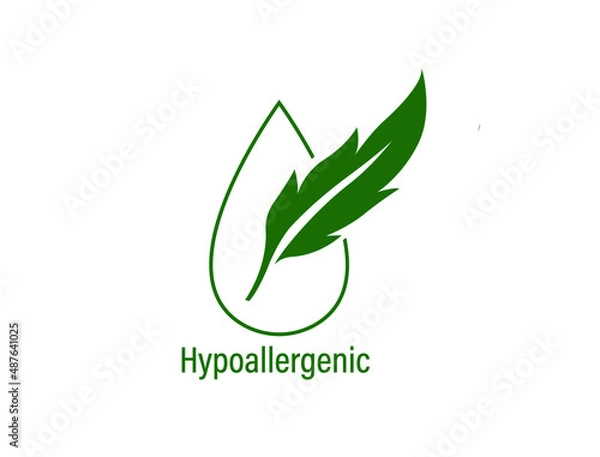 Obraz hypoallergenic icon vector illustration