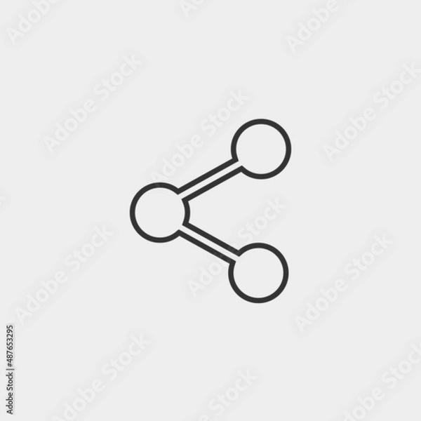 Fototapeta Share vector icon illustration sign