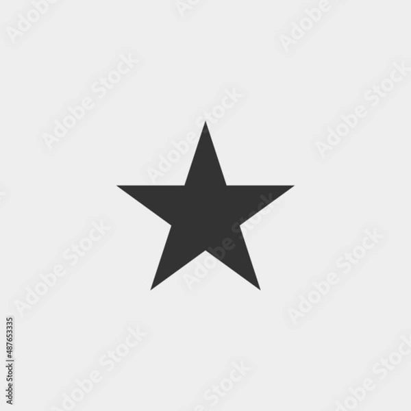 Obraz Star vector icon illustration sign