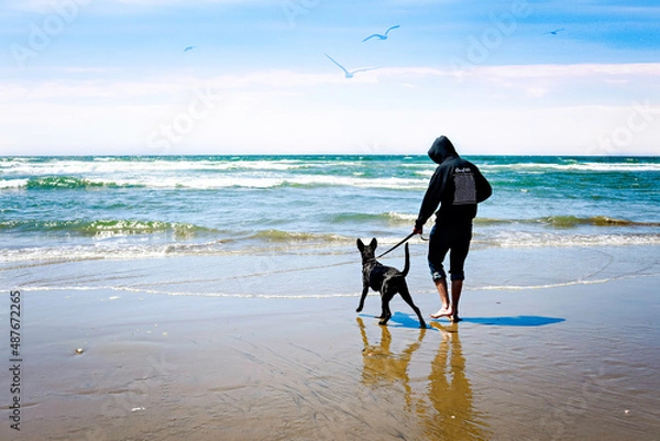 Obraz Running Beach Side
