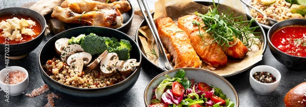 Obraz Assorted meal dish