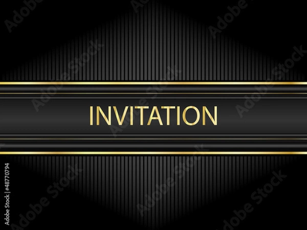 Obraz Black invitation