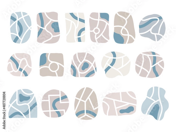 Fototapeta City map creator vector set Top view