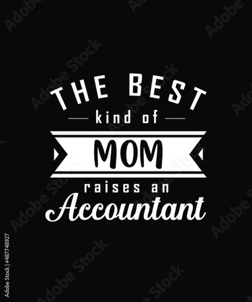 Obraz Accountant T-shirt Design Vector