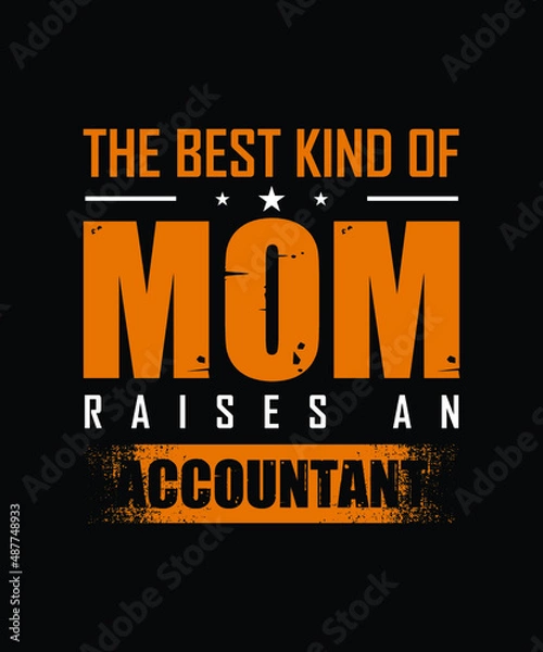 Obraz Accountant T-shirt Design Vector