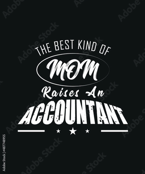 Obraz Accountant T-shirt Design Vector