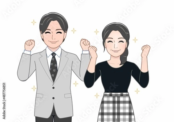 Fototapeta 二人の年配の男女