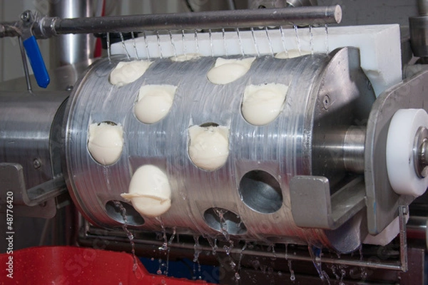 Fototapeta Cheese production