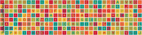 Fototapeta Abstract Geometric Pattern generative computational art illustration