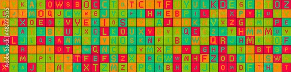 Obraz Abstract Geometric Pattern generative computational art illustration