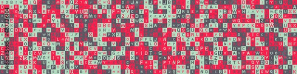 Fototapeta Abstract Geometric Pattern generative computational art illustration