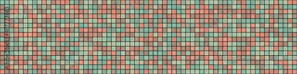 Fototapeta Abstract Geometric Pattern generative computational art illustration