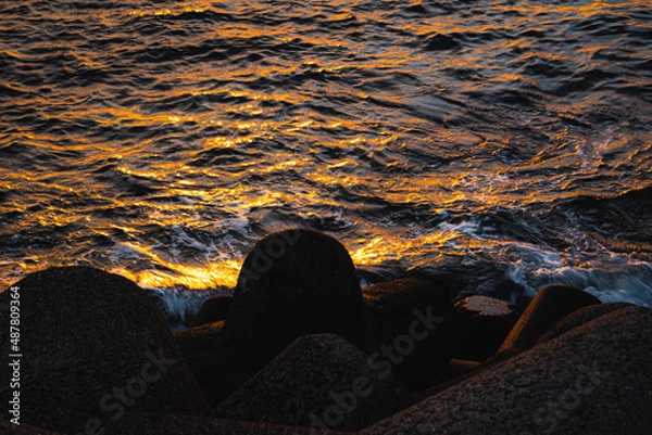 Obraz sunset in the mountains