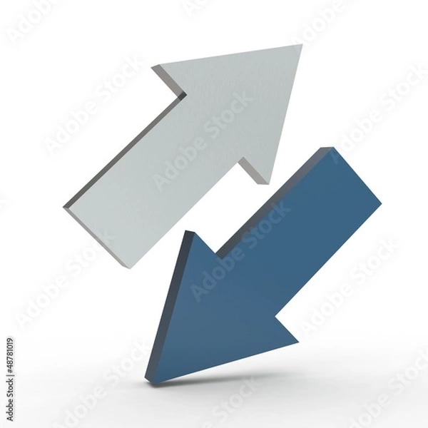 Obraz 3d Icon Austausch silber