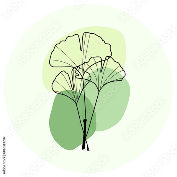 Obraz plant icon in circle