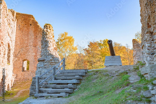 Obraz Castle Ruins gun
