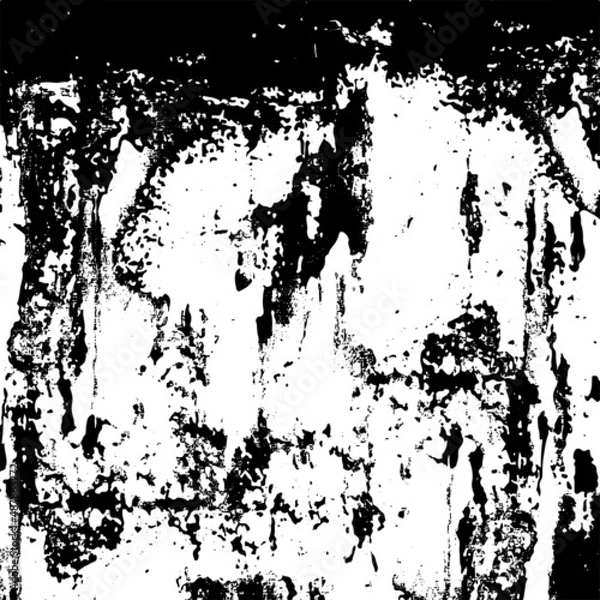 Fototapeta Dirty grunge background. The monochrome texture is old. Vintage worn pattern. The surface is covered with scratches