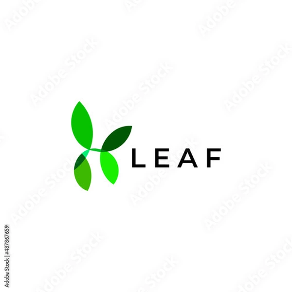 Fototapeta tech logo abstract flat h modern