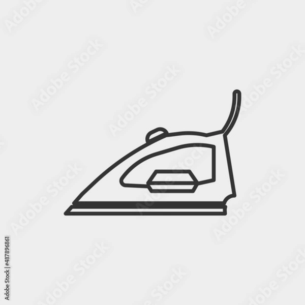 Obraz Iron vector icon illustration sign