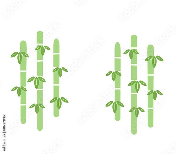 Fototapeta シンプルな竹藪背景