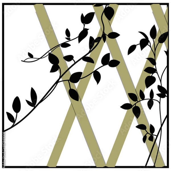 Fototapeta Decorative Botanical Vector Element