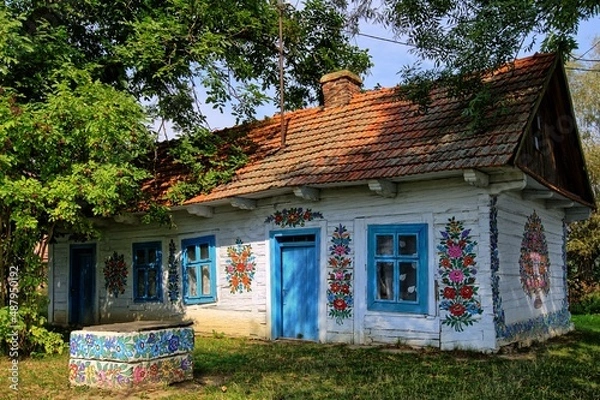 Obraz Zalipie, a "painted village"