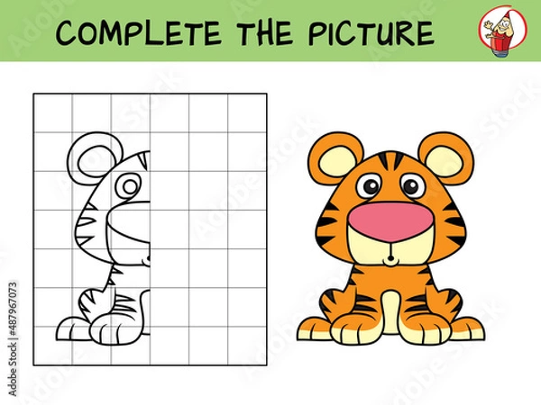 Obraz Complete the picture of a tiger